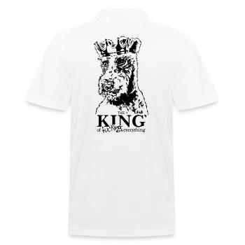 Foxterrier Roi de tout chien disant chiens - Polo Homme - blanc - Dos - Kai (181cm)