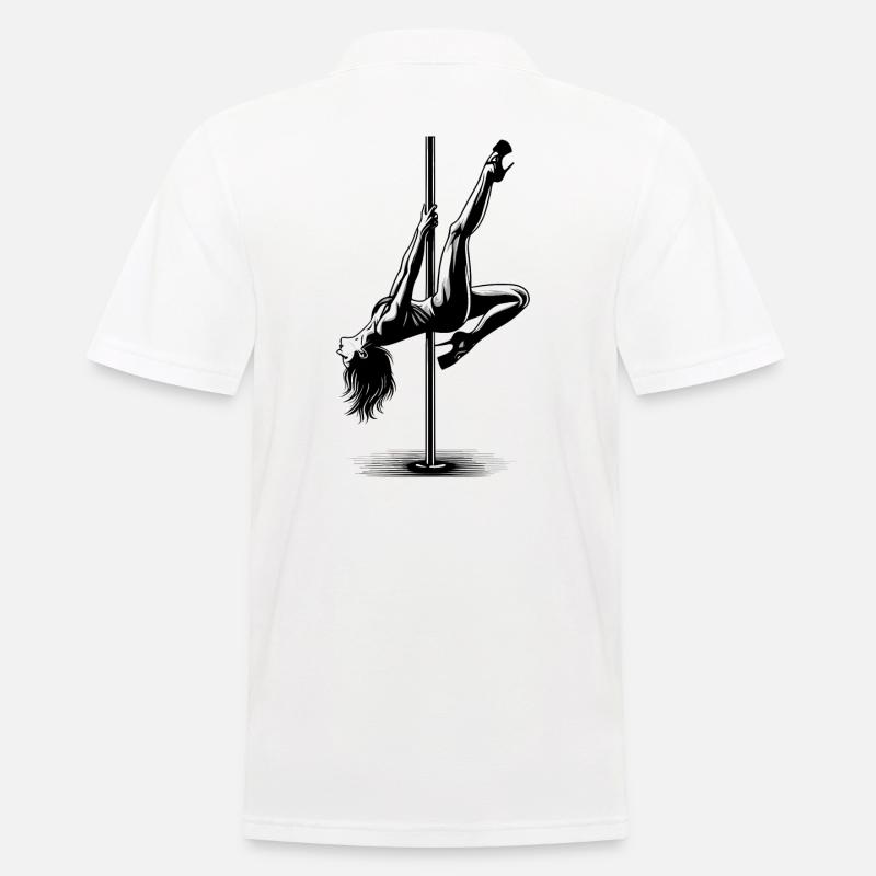 Pole Dance ultimative Körperkontrolle Geschenk - Männer Poloshirt - Weiß