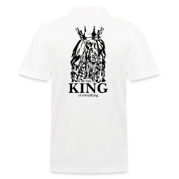 Afghan Hound King of everything Wilsigns - Polo Homme - blanc - Dos - Kai (181cm)