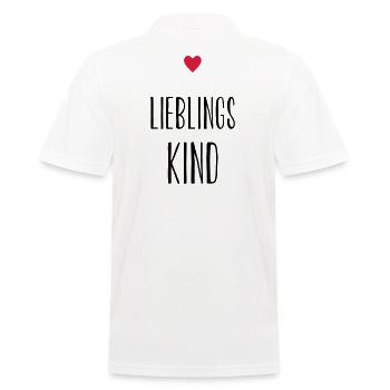 Idée cadeau cadeau enfant coeur enfant préféré - Polo Homme - blanc - Dos - Kai (181cm)
