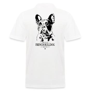 Bouledogue Français Maman Chien Chien Frenchie Wilsigns - Polo Homme - blanc - Dos - Kai (181cm)