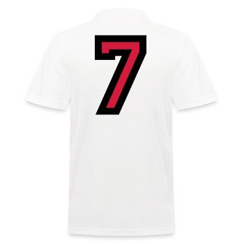 Le numéro 7 - Nombre Seven - Polo Homme - blanc - Dos - Kai (181cm)