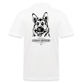 German Shepherd Mom Hunde Hund Wilsigns - Männer Poloshirt - Weiß - Hinten - Kai (181cm)