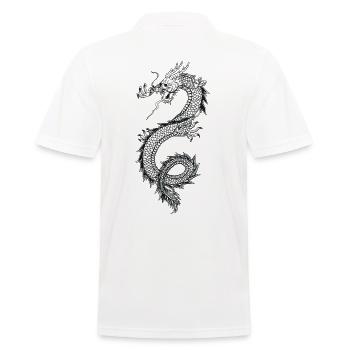 China chinesischer Drache Tattoo - Männer Poloshirt - Weiß - Hinten - Kai (181cm)