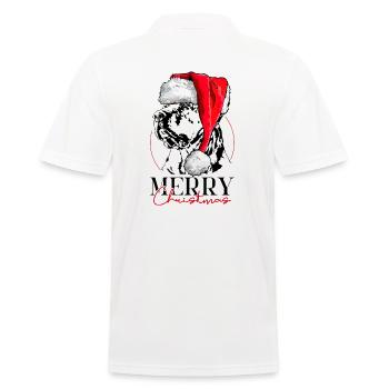 Santa TOSA INU Joyeux Noël Chiens Wilsigns - Polo Homme - blanc - Dos - Kai (181cm)