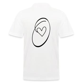 Lettre O Lettre O Calligraphie - Polo Homme - blanc - Dos - Kai (181cm)