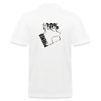 PODENCO 100 Greyhounds Dog Dogs Wilsigns - Men's Polo Shirt - white - Back - Kai (181cm)