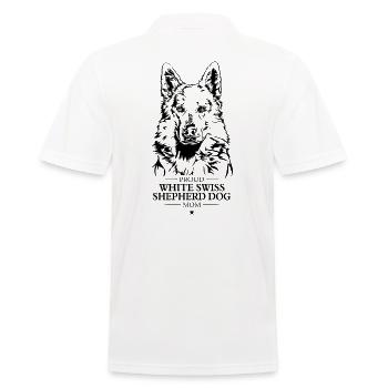 Berger Suisse Blanc Chien Maman Schäferhund Wilsigns - Polo Homme - blanc - Dos - Kai (181cm)
