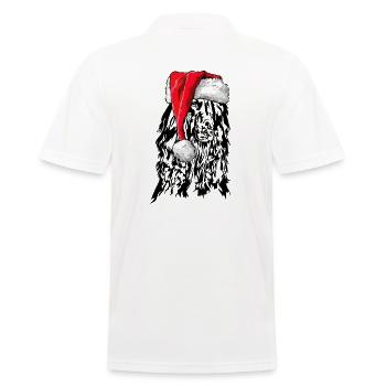 Santa Afghan Hound Chiens de Noël - Polo Homme - blanc - Dos - Kai (181cm)