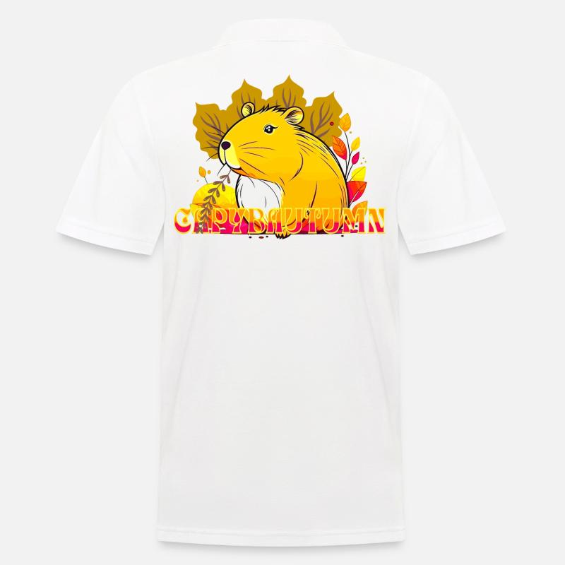Capybautomne - Polo Homme - blanc