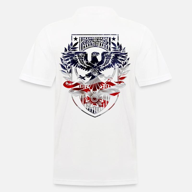 Armee - Männer Poloshirt - Weiß