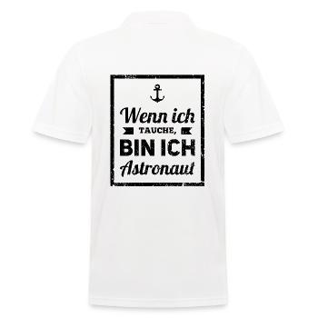 Tauchen - Männer Poloshirt - Weiß - Hinten - Kai (181cm)