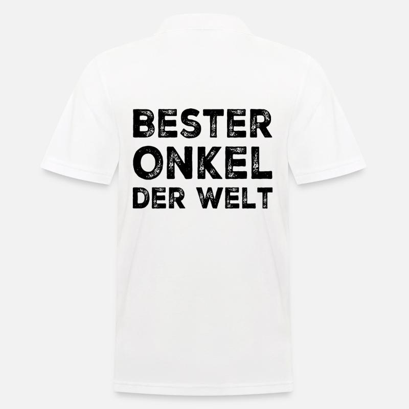 Onkel - Männer Poloshirt - Weiß