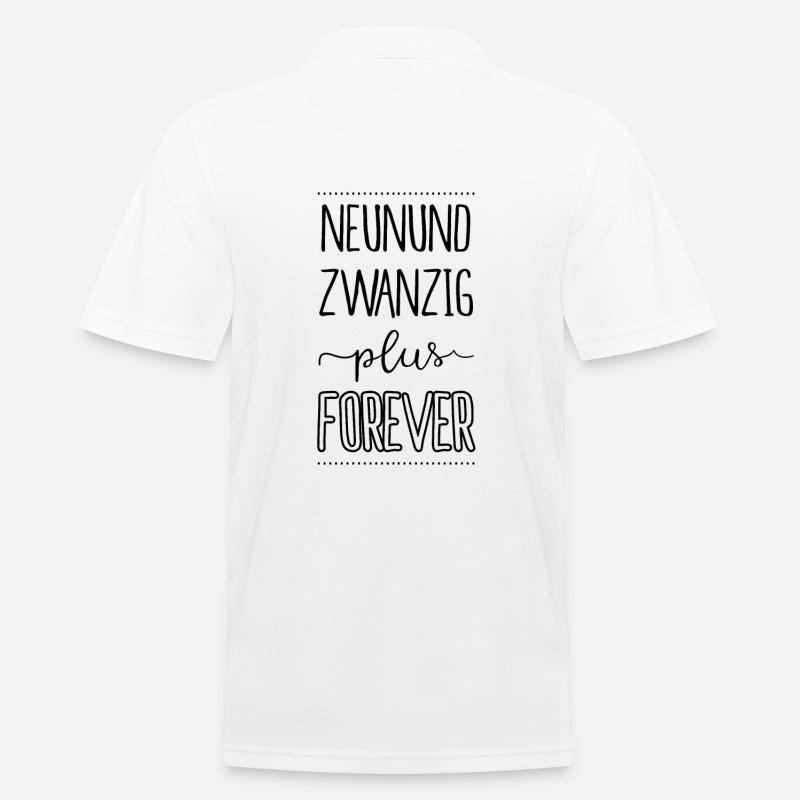 29 plus forever Geburtstag Geschenk Ü30 - Männer Poloshirt - Weiß