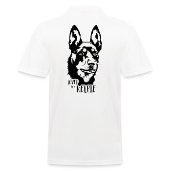 Kelpie australien aimé par un chien Kelpie Wilsigns - Polo Homme - blanc - Dos - Kai (181cm)