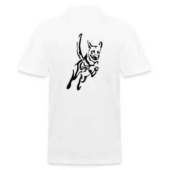 Malinois jump dog sport Wilsigns chiens - Polo Homme - blanc - Dos - Kai (181cm)