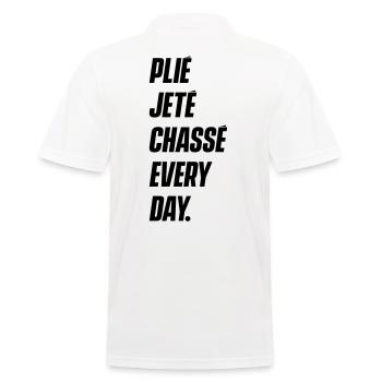 Mix of Dance Gymnastics Cheer Leading - Men's Polo Shirt - white - Back - Kai (181cm)