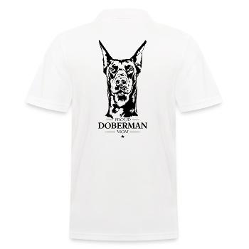 Doberman Mom Dog Dog Doberman Wilsigns - Men's Polo Shirt - white - Back - Kai (181cm)
