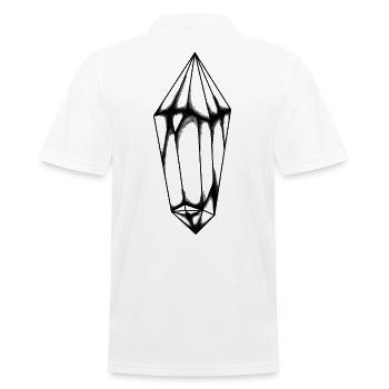 Kristall Sammler Rubin Diamant Edelstein Gestein - Männer Poloshirt - Weiß - Hinten - Kai (181cm)