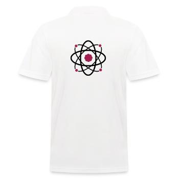 Atomic Molecular Science - Men's Polo Shirt - white - Back - Kai (181cm)