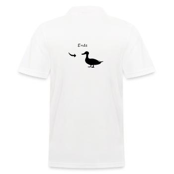 duck - Men's Polo Shirt - white - Back - Kai (181cm)