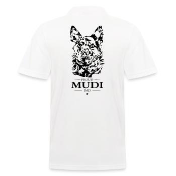 Hongrois Mudi Papa Chien Chien Wilsigns - Polo Homme - blanc - Dos - Kai (181cm)