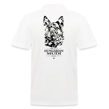 Hongrois Mudi Papa Chien Chien Wilsigns - Polo Homme - blanc - Dos - Kai (181cm)