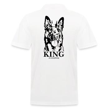 Malinois Roi de tout Dire Chiens Wilsigns - Polo Homme - blanc - Dos - Kai (181cm)