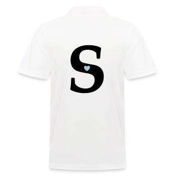 Lettre S Lettre initiale - Polo Homme - blanc - Dos - Kai (181cm)