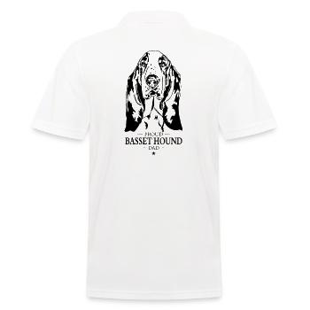 Basset Hound Papa Chien Chien Wilsigns - Polo Homme - blanc - Dos - Kai (181cm)