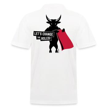 Let’s Change The Roles! (Contre La Tauromachie 2C) - Polo Homme - blanc - Dos - Kai (181cm)