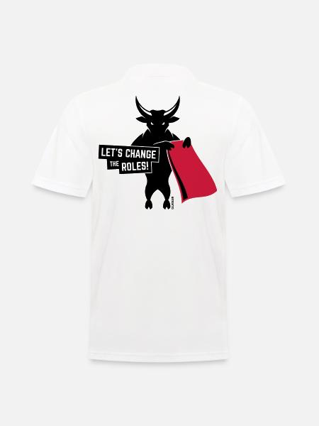 Let’s Change The Roles! (Contre La Tauromachie 2C) - Polo Homme - blanc
