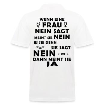 Women no difficult to understand - Men's Polo Shirt - white - Back - Kai (181cm)