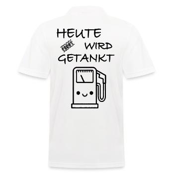 Cheers today is refueled - Men's Polo Shirt - white - Back - Kai (181cm)