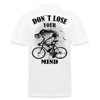 Don't Lose Your Mind Bike Bike Bike - Men's Polo Shirt - white - Back - Kai (181cm)