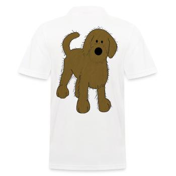 Idée cadeau chiot chien chiot mignon mignon - Polo Homme - blanc - Dos - Kai (181cm)