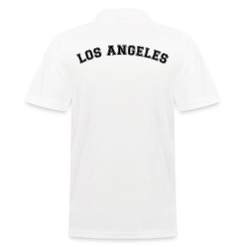 Los Angeles Schrift LA Stadt USA Amerika - Männer Poloshirt - Weiß - Hinten - Kai (181cm)