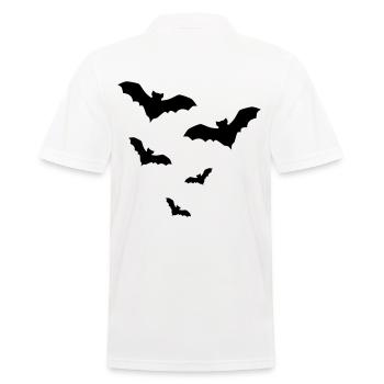 Fledermaus Fledermäuse - Männer Poloshirt - Weiß - Hinten - Kai (181cm)