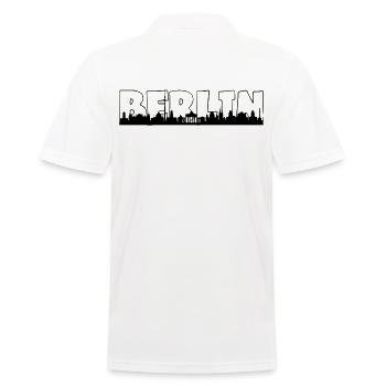 Berlin Skyline - Männer Poloshirt - Weiß - Hinten - Kai (181cm)