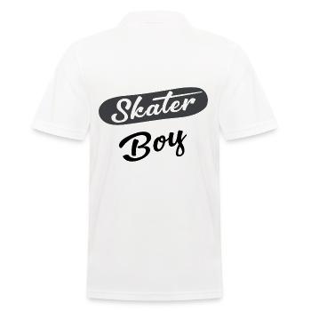 Patineur Garçon - Polo Homme - blanc - Dos - Kai (181cm)