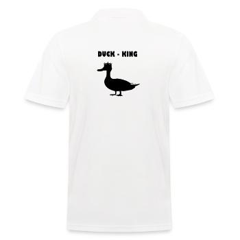 Duck Duck - King Partner Look - Men's Polo Shirt - white - Back - Kai (181cm)