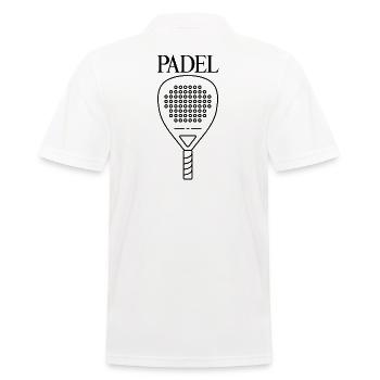 Padel rackets - Men's Polo Shirt - white - Back - Kai (181cm)
