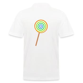 colorful lollipop - Men's Polo Shirt - white - Back - Kai (181cm)