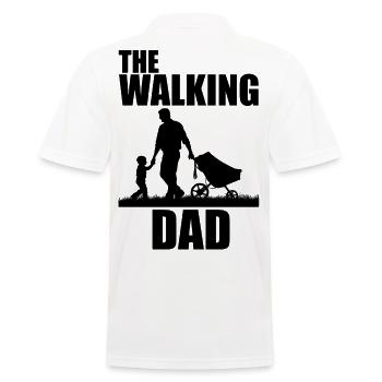 THE WALKING DAD - Cadeau Père Idéal - Polo Homme - blanc - Dos - Kai (181cm)