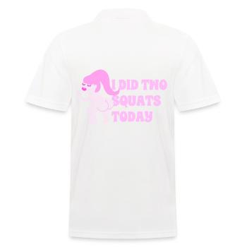 Gym Baddie - Men's Polo Shirt - white - Back - Kai (181cm)