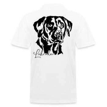 LABRADOR RETRIEVER Hunde Hund Labbi Wilsigns - Männer Poloshirt - Weiß - Hinten - Kai (181cm)