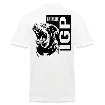 IGP Rottweiler Chien Sport Chien Chiens Wilsigns - Polo Homme - blanc - Dos - Kai (181cm)