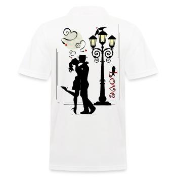 amour - Polo Homme - blanc - Dos - Kai (181cm)