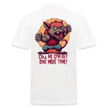 Appelez-moi encore un rat de gym - Polo Homme - blanc - Dos - Kai (181cm)