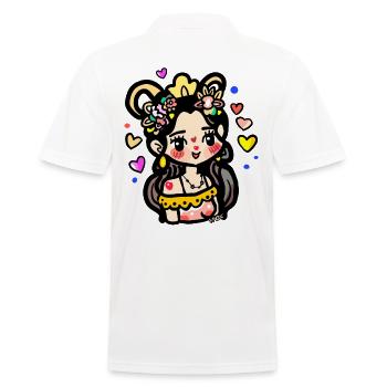 You're my dearest princess - Men's Polo Shirt - white - Back - Kai (181cm)